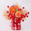 Creative New Year Lucky Decoration Chinese Style Handmade Blessing Flower Bucket Best Blessing Fake Flower Bucket