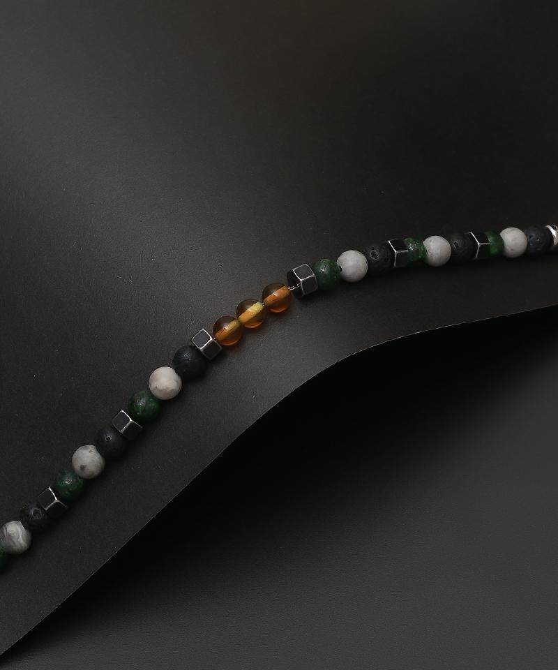 Blancier Earth Harmony Bm257B1213 Volcanic Stone Natural Gemstone Men'S Bracelet