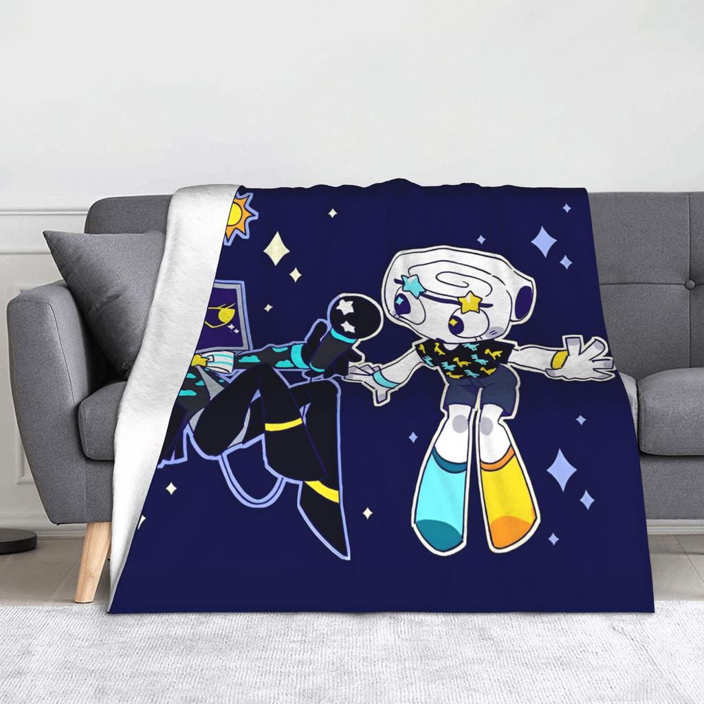 Dandys World Cartoon Fuzzy Blanket Horror Game Awesome Throw Blankets for  Sofa Bedding Lounge 150*125cm Quilt