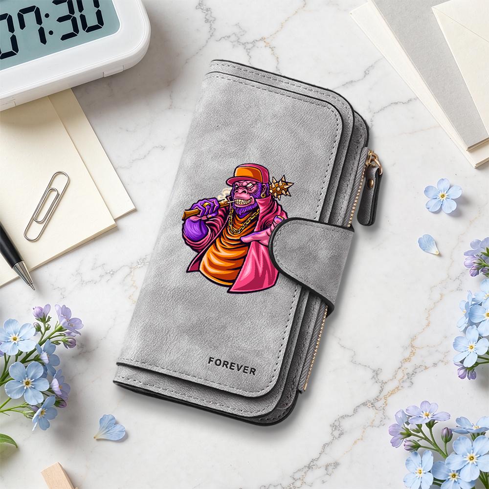 Hip Hop Gorilla Fashion Wallet Casual Forever Purse