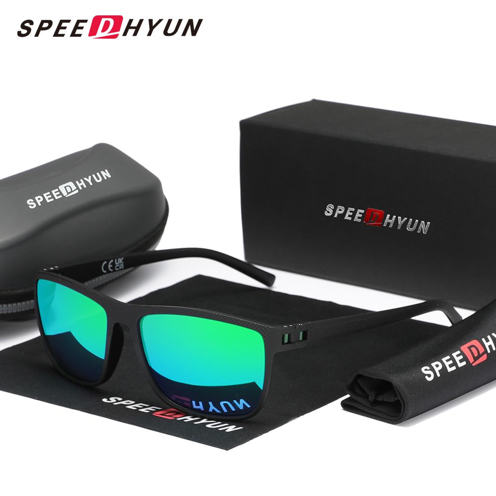 Anti-Glare Sunglasses SPEEDHYUN Matte Black Metal
