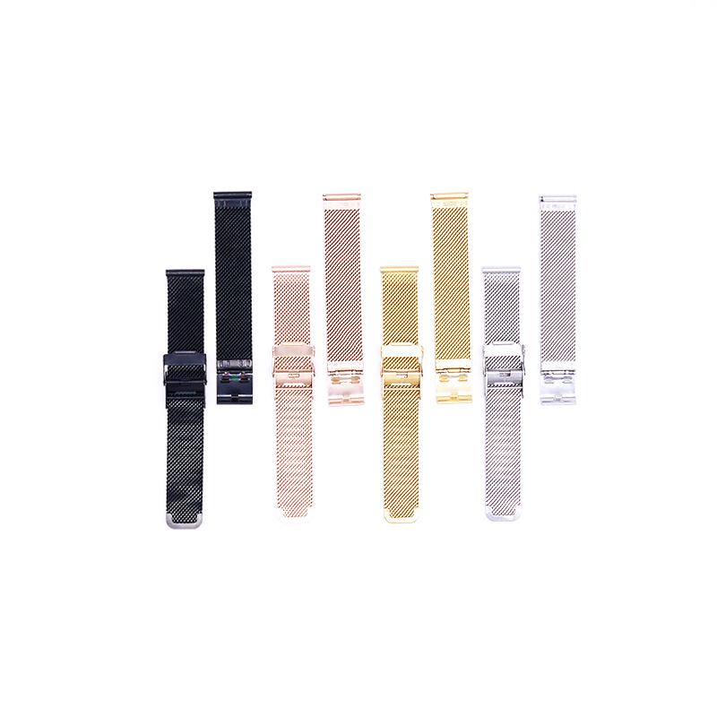 Stainless Steel Mesh Watch Strap with 06 Wire Double Safety Buckle for DW Watches
