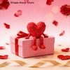 Jointed Miniature Valentine's Day Heart Figurine, Perfect Valentine Party Décor for Home, Creative Love Gift for 2026