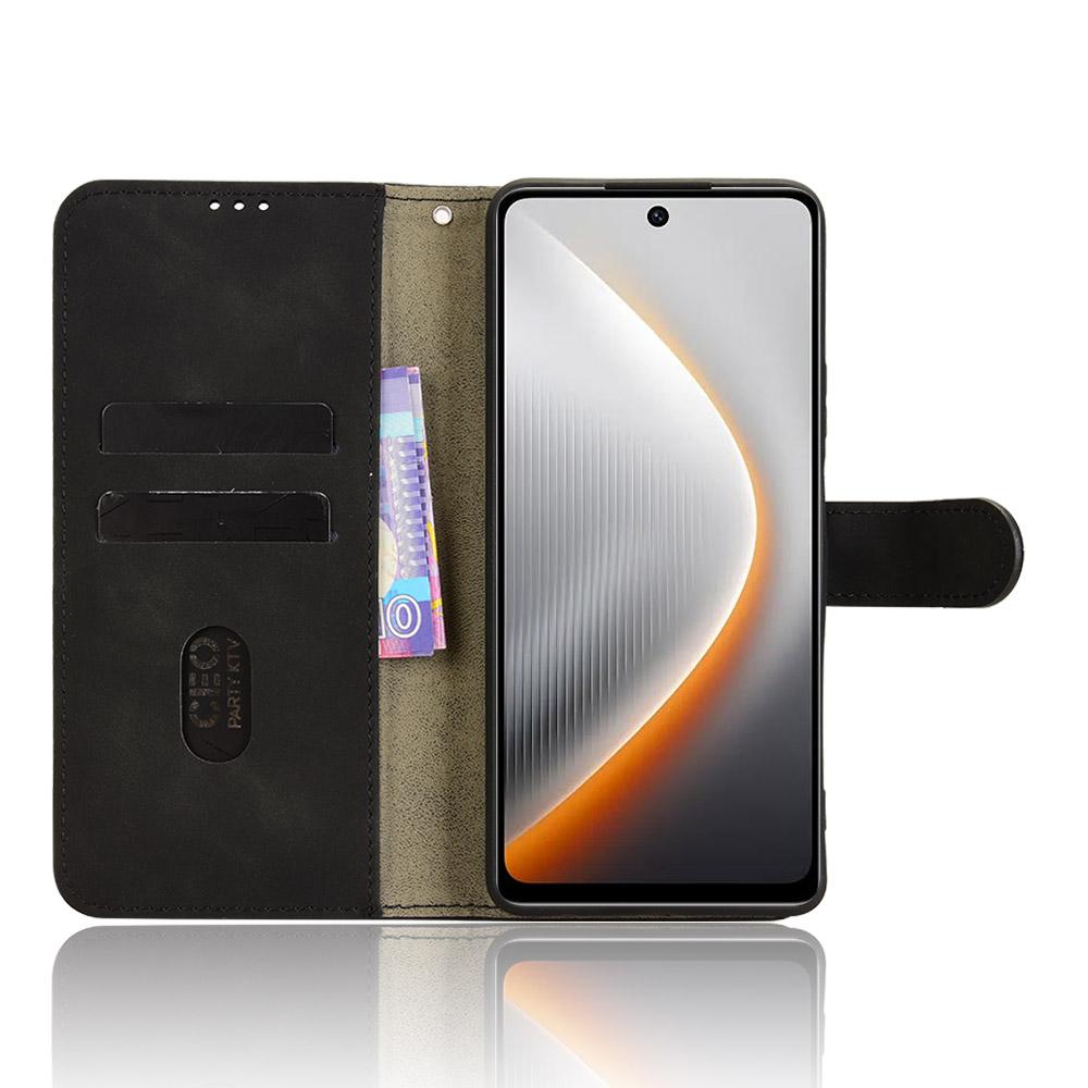 For TECNO Pova 7 4G Leather Case Skin Feel Anti Drop Wallet Flip Phone Cover