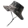 Summer Men's and Women's Camouflage Outdoor Bucket Hat Quick-drying Foldable Benny Hat Climbing Shade Sun Protection Cap Foldable