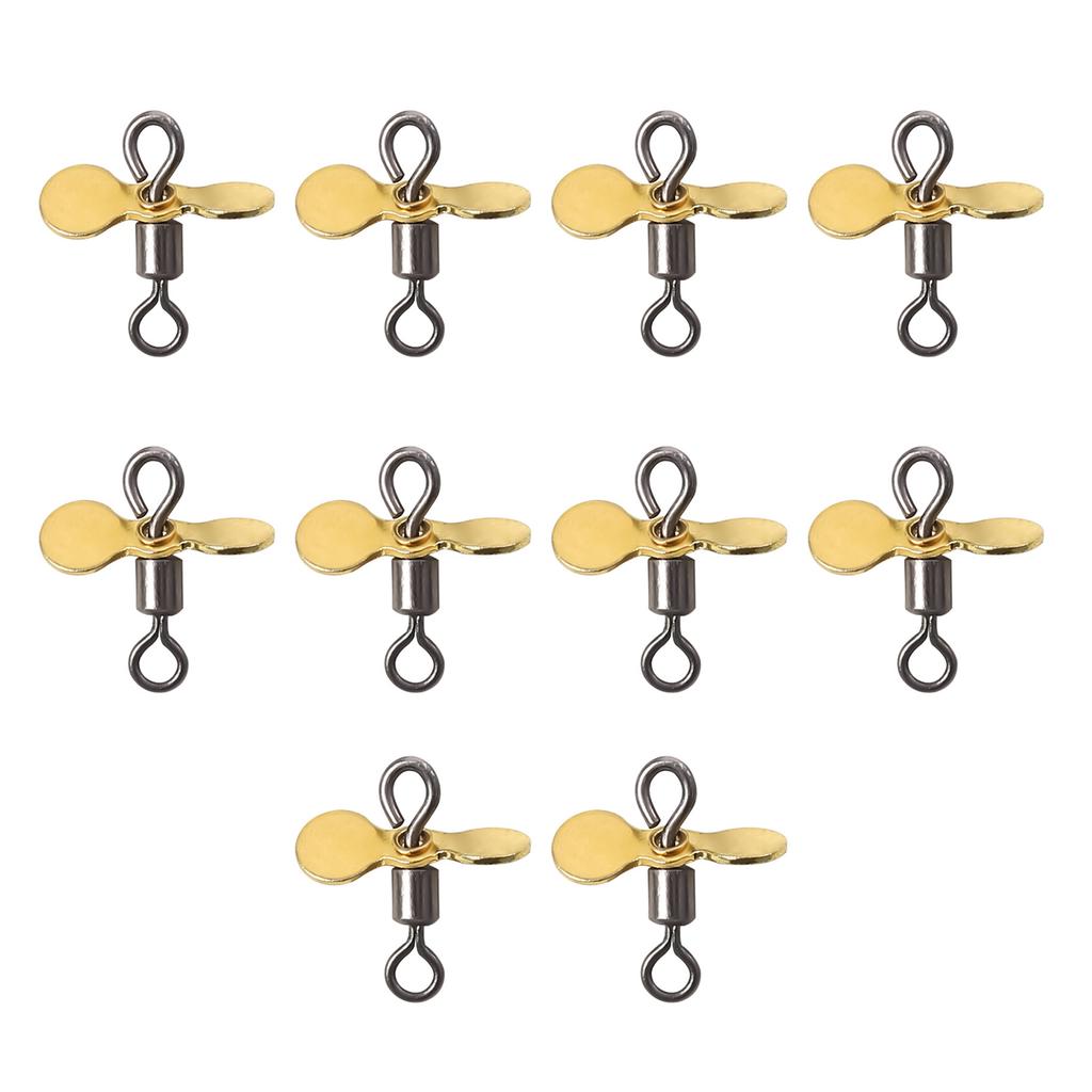 10Pcs Stainless Spinnerbait Prop Plug Casting Fly Propeller Spinnerbait DIY Fishing Lure Topwater Fishing Lure Blades