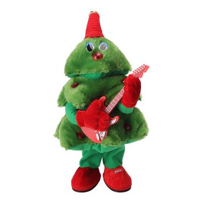 Electric Christmas Tree Plush Toy 8 Songs Continuous Play Glowing Swinging Singing Dancing Cute