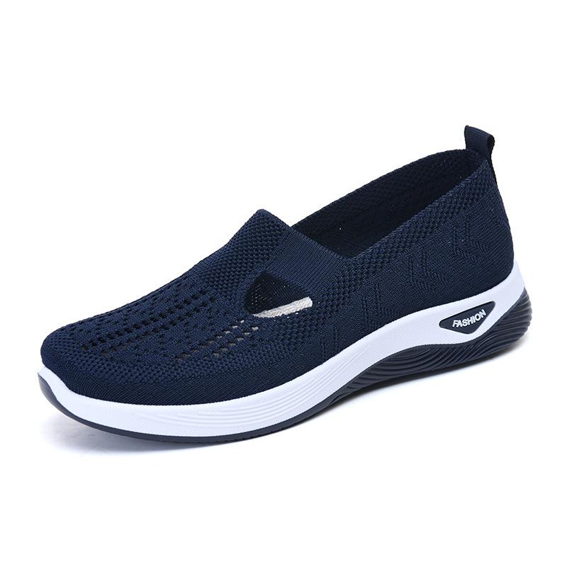 Women's Shoes Breathable Slip On Shoes Comfortable Breathable Casual Shoes Flat Sneakers Outdoor Shoes
