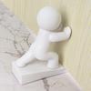 1pc Heavy Duty Door Stopper, Kung Fu Figure Design Non-Slip Floor Protector, Easy Install Pet Proof Door Guard, Scratch