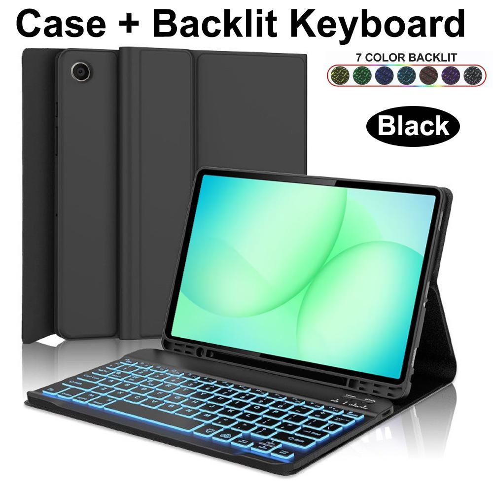 Case for Samsung Galaxy Tab A11 8.7 Inch, Bluetooth Keyboard Cover for Samsung A11 8.7 SM-X133/X135, for Samsung Smart Stand Cov