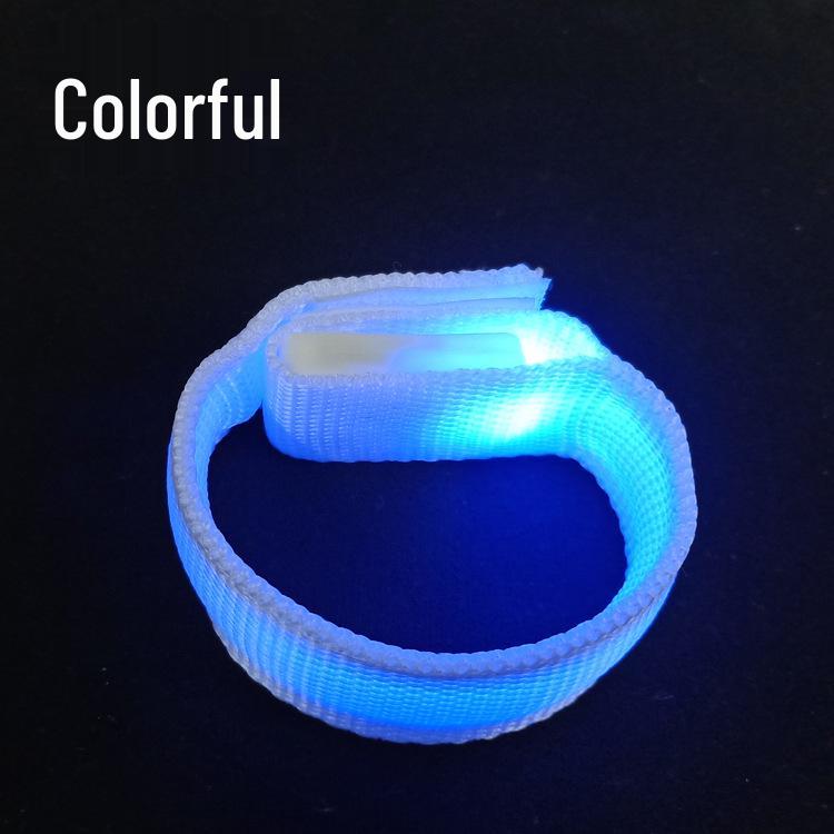 LED Night Glow Flashing Bracelet - Luminous Wristband for Running and Bar Events