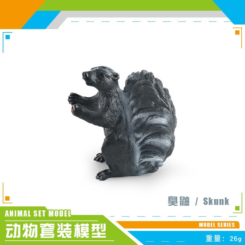 Simulated Forest Animal Groundhog Tree Frog Crocodile Koala Weasel Salamander Skunk Badger Static Ornament
