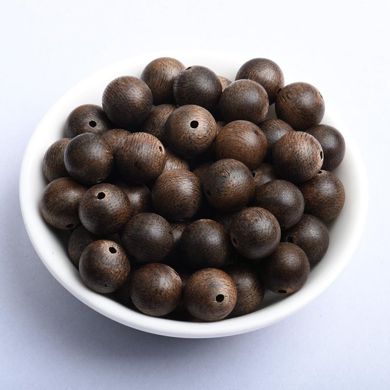 Natural Hainan Agarwood Beads - DIY Handmade Jewelry, Buddhist Bodhi Beads Rosary, Free Shipping Agarwood 20mm [1 bead]