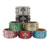 European and American Punk Cross Rhinestone Bracelet Design Diamond PU Leather Bracelet