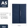 Magnetic Buckle PU Leather Business Notebook with Card Slot - Retro Style, Thickened Pages, Printable Stationery