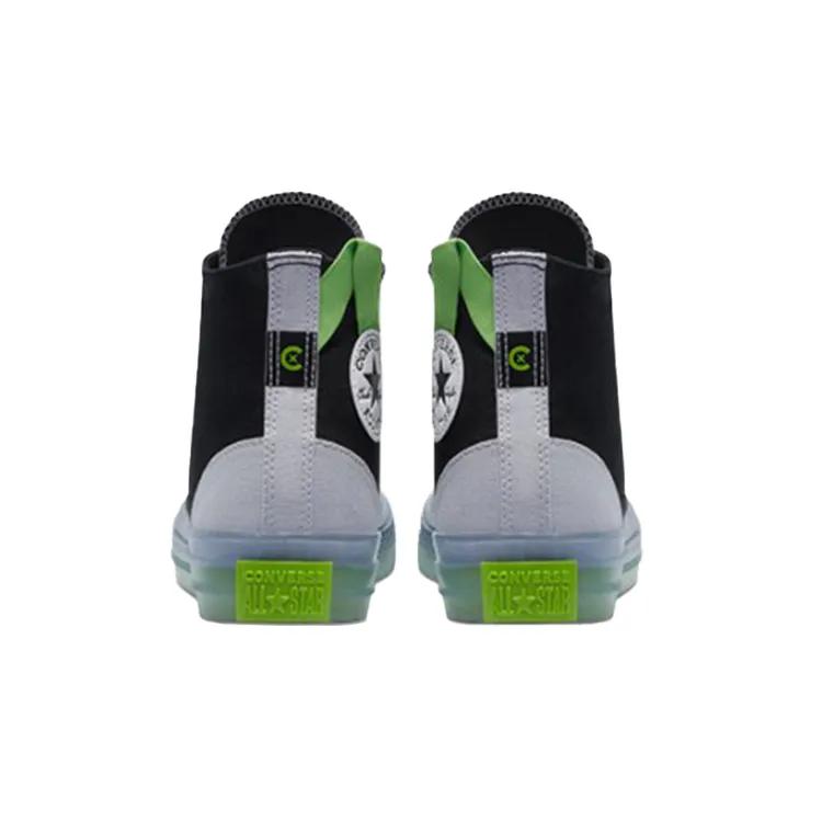 Converse All Star CX High 'Dramatic Nights - Black' (Unisex) Black / Gravel / Bold Wasabi Canvas Shoes 170834C