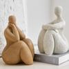 Abstract Seated Figure Home Decor Items Sculptures Minimalist Artistic Resin Statuesinterior Decoration Desktop Accent Ornaments
