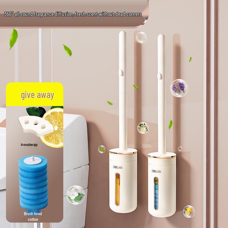 Wall-Mounted Disposable Toilet Brush for Efficient Bathroom Cleaning 2024