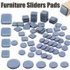 4pcs Anti-wear Furniture Leg Slider Pad Self-adhesive Floor Protector Easy To Move Heavy Table Sofa Slider Pad Chair Accessories