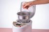 Yamamoto Electric Rice Polishing Machine for Home Use Made In Japan Shin Bisen Rice Separated Germ Easy Operation White Wash-Free YE-RC17A-WH