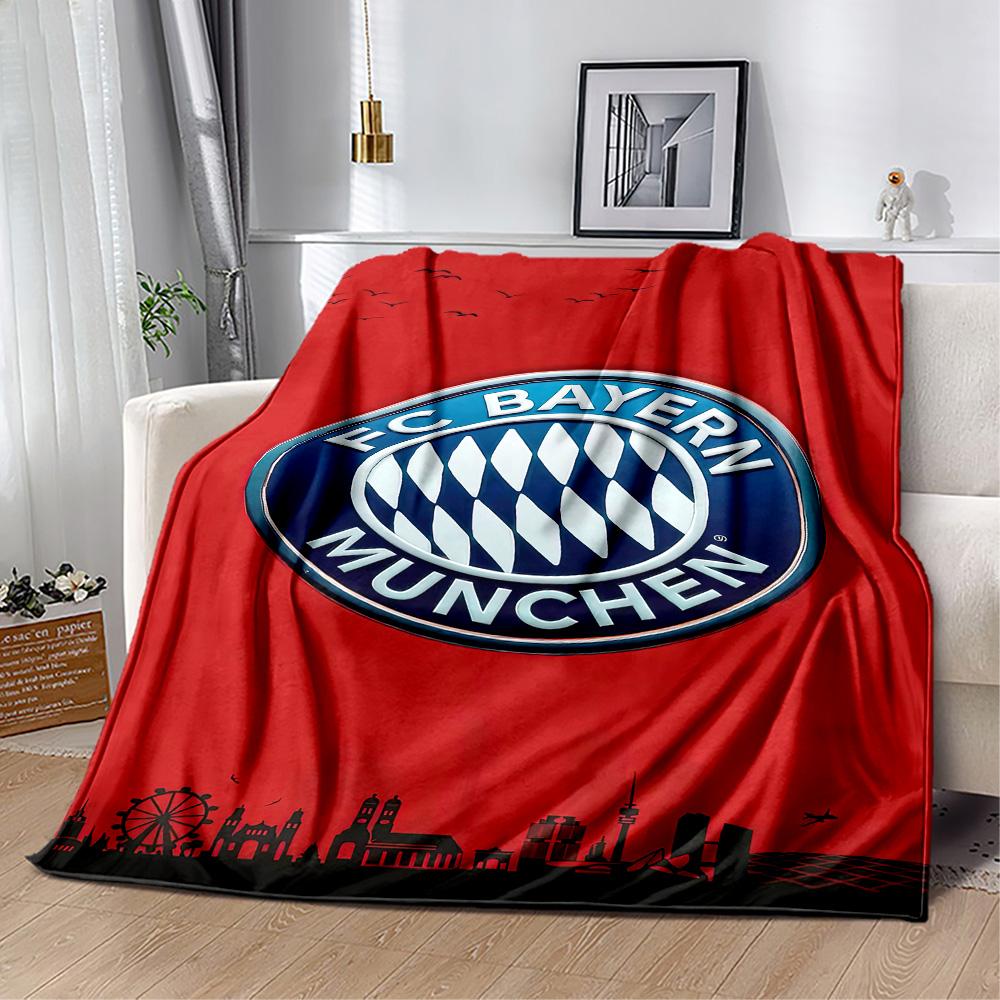 Bayern Munich Blanket Comfortable Suitable for Couch Sofa Seaside Four Seasons Universal Modern Ideal Gift For Birthday Valentine'S Day