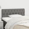 vidaXL Headboard Dark Grey 100x7x78/88 Cm Fabric