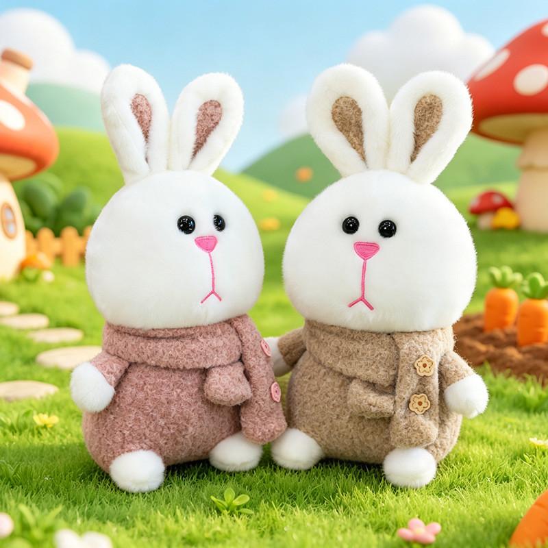 Plush Bunny Toy With Colorful Design For Kids Gift And Collectors