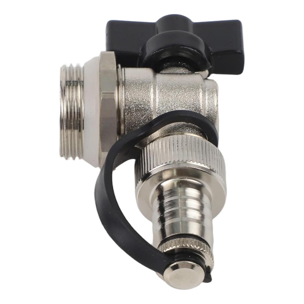 1Pcs Brass Underfloor Heating Distributor Valve Leak-proof Radiator Water Heater Valve Floor Heating Drain Valve Heating System