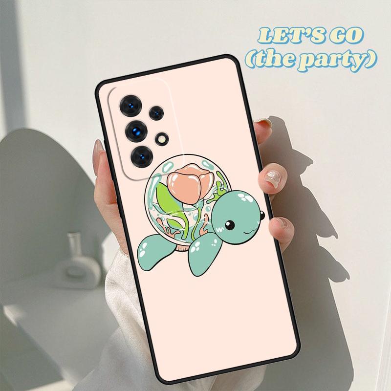 Cute Cartoon Turtle phone case For Samsung Galaxy A42 A31 A40 A51 A71 A32 A80 A91 A52 A72 A73 A20e A21S A50 A70 A11 A12 Cover