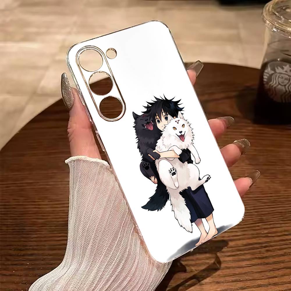 

Megumi Fushiguro-J-Jujutsu- K-aisen Clear Phone Case for Samsung Galaxy A71, A70, A52, A51, A40, A30 Samsung a12