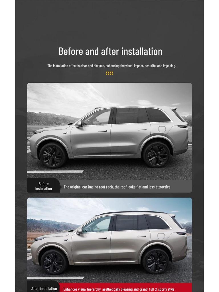 Roof Rack Crossbars for Ideal L7/L8/L9: Exterior Aluminum Alloy Luggage Accessories