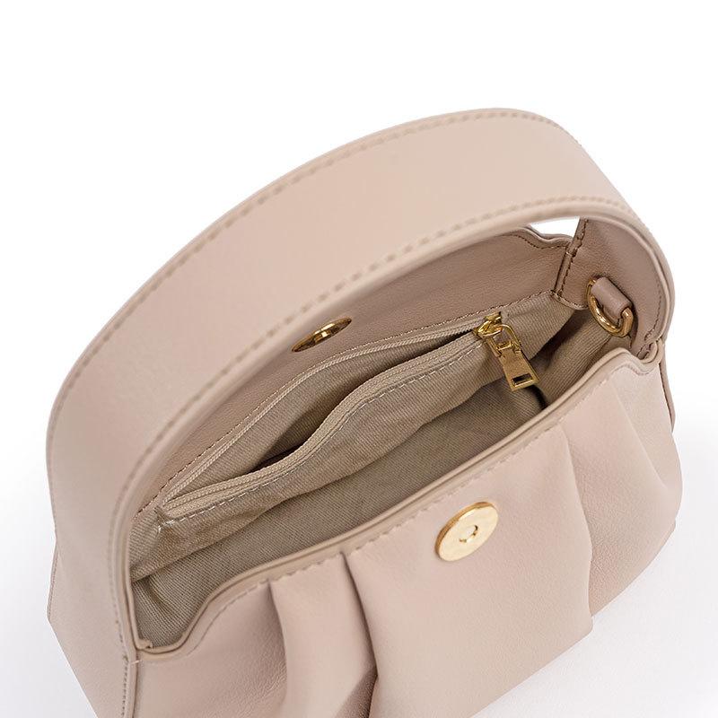 Leather Women's Bag Pleated Cloud Bag Versatile Fashion Bag 2025 New Handbag Premium Messenger Bag