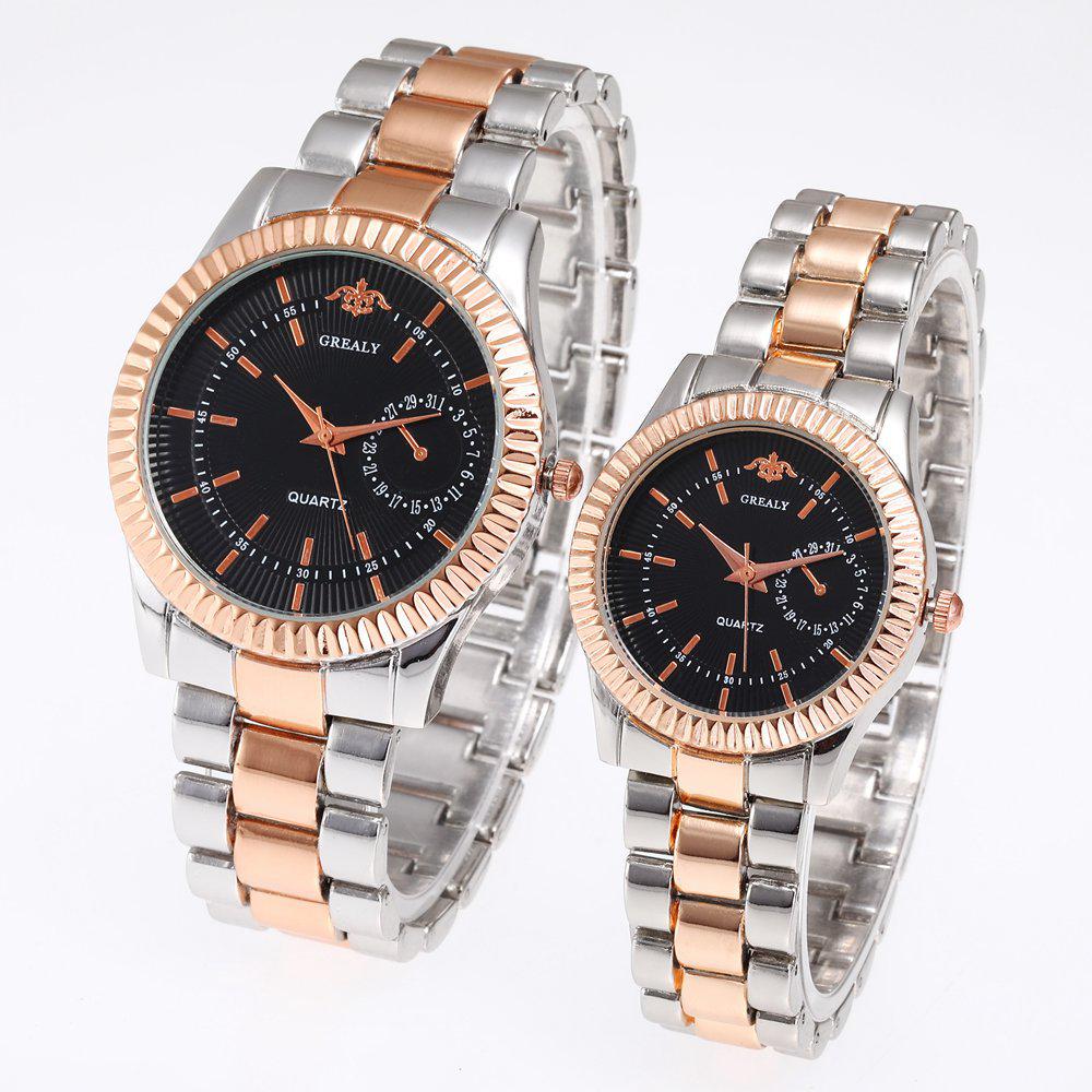 Women's & Men's Fashion Quartz Watch with Alloy Strap