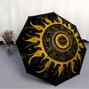 1pc Sun Mandala Automatic Open/Close Umbrella - Portable Collapsible Umbrella with 8-Rib Stability, Fashion Lovers Yy251017173