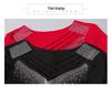 2024 Summer Mesh Fashion Cross Hollow Hot Drill Slimming Sun Protection Top for Women