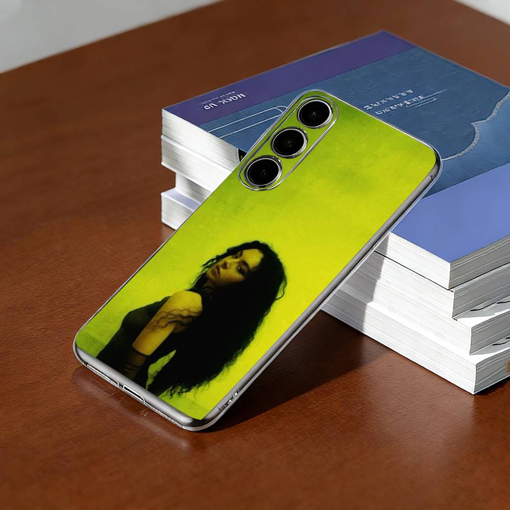 C-Charlis XCX B-BRAT Brat 360 Phone Case For SamsungA10,12,20,21S,30,31,40,50,51,52,70,71 Transparent Cover Samsung a714g
