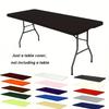 Stretchable Polyester Tablecloth, Wrinkle-Resistant and Washable, For Parties, Banquets, Picnics, Wedding Decorations
