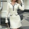 Women's Fashion Solid Color Print Summer Spring Short Sleeve POLO Neck High Waist Casual Dresses