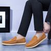 Men's Genuine Leather Slip-on Loafers - Spring Cowhide Casual Shoes