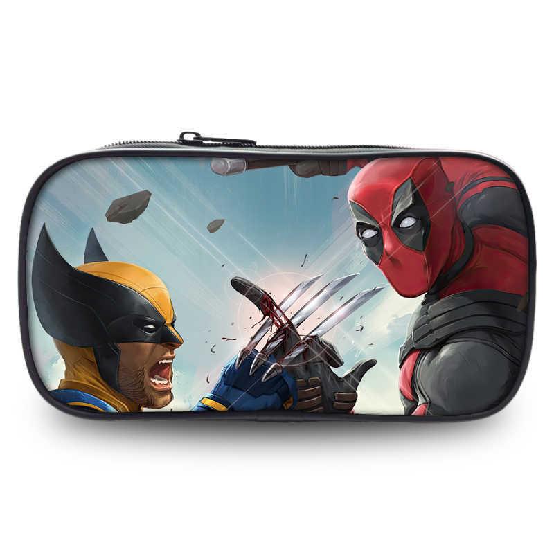 Deadpool And Wolverine Large Capacity Oxford Fabric Pencil Case For Students