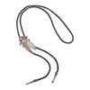 6Pieces Southwestern Styles Men's Bolo Tie with Cow Skull Star Pendant for Casual or Formal Wear Leather Cord Necktie