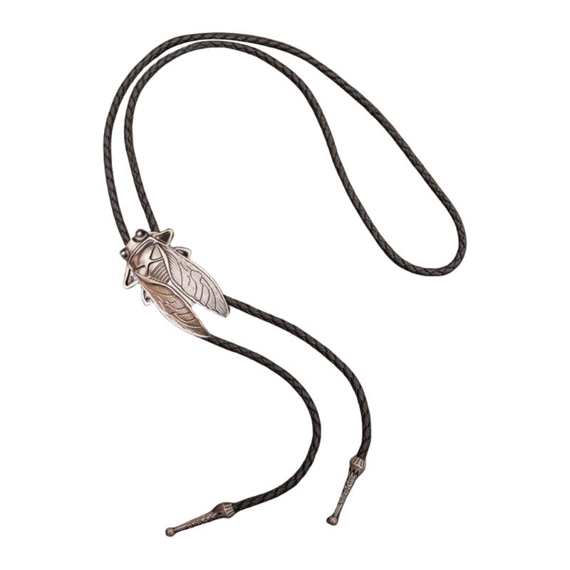6Pieces Southwestern Styles Men's Bolo Tie with Cow Skull Star Pendant for Casual or Formal Wear Leather Cord Necktie