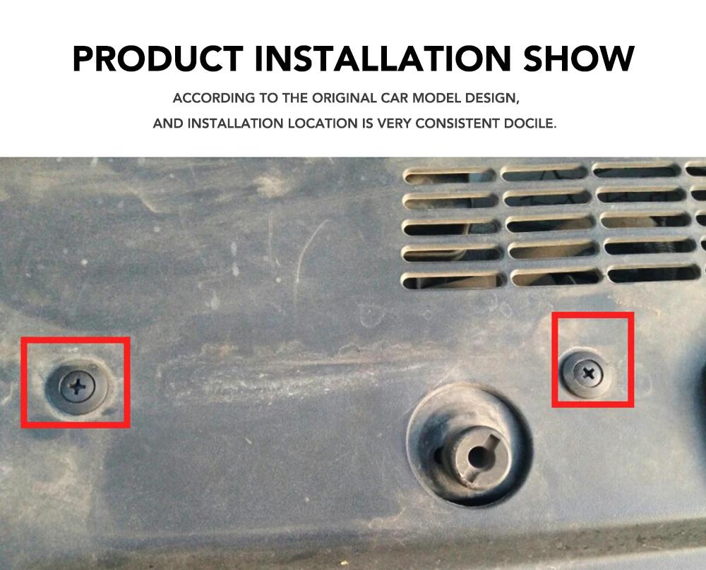 10/20pcs Universal Car Bumper Fender 8mm Hole Plastic Rivets Fasteners Screw Car Fastener Clips for Nissan Toyota Focus Kia