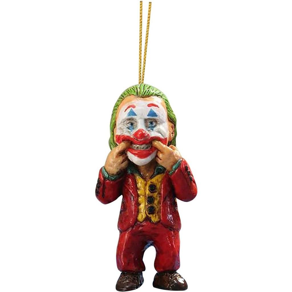 

Винтажный игривый декор на Хэллоуин, садовый гном, аксессуар для зеркала автомобиля, акриловый дизайн 10