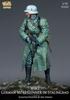 Nuts Planet 1/35 WWII German Wehrmacht Non-Commissioned Officer in Coat Holding MP40, Stalingrad Resin Kit NP-35007 Molded Color