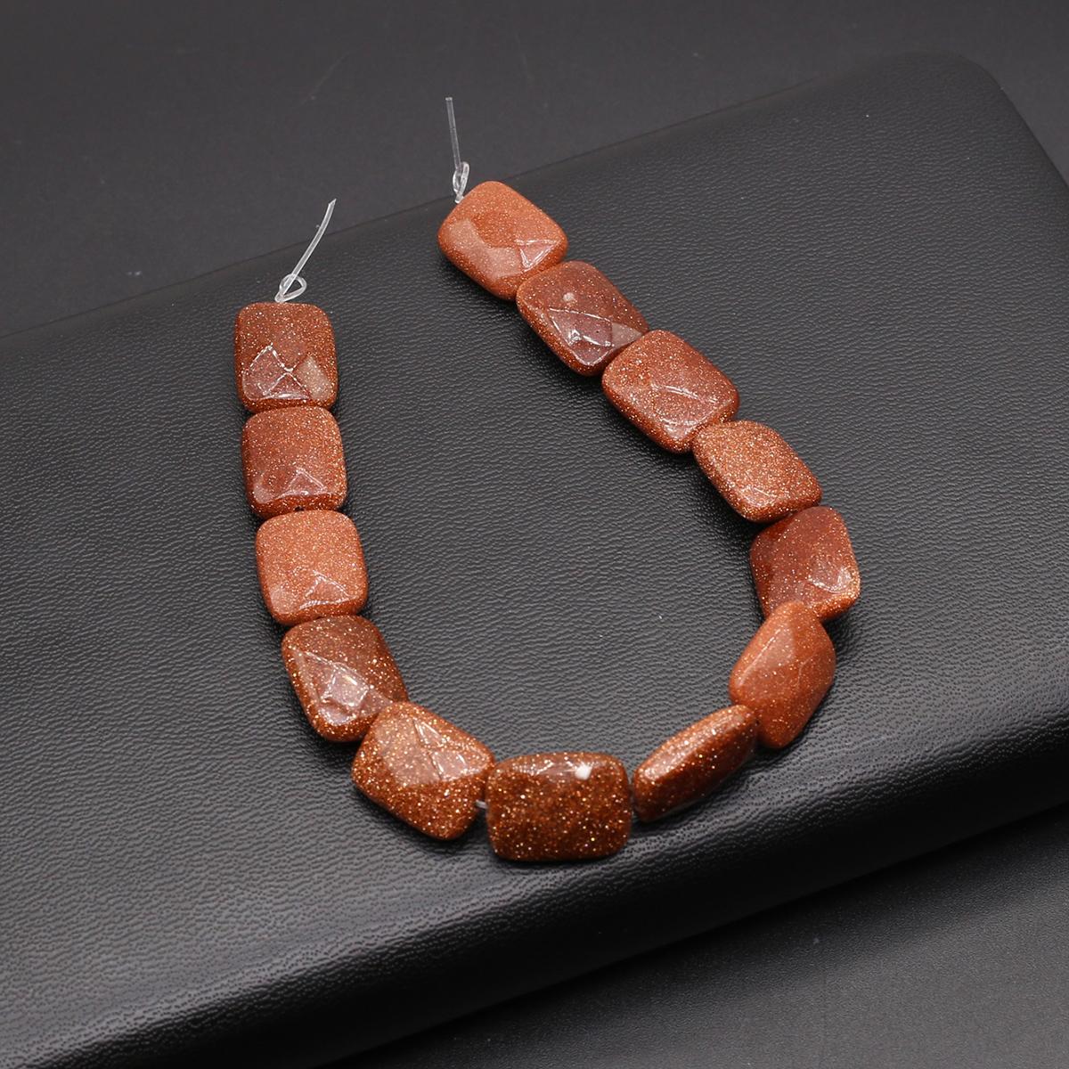 

Призматические бусины из натурального камня унакит/агат/содалит граненые бусины для изготовления ювелирных изделий DIY ожерелье браслет серьги аксессуар Gold Sand/16x12mm