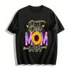 Best Mom Ever Sunflower Print Casual Short Sleeve T-Shirt Pure Cotton T-shirt
