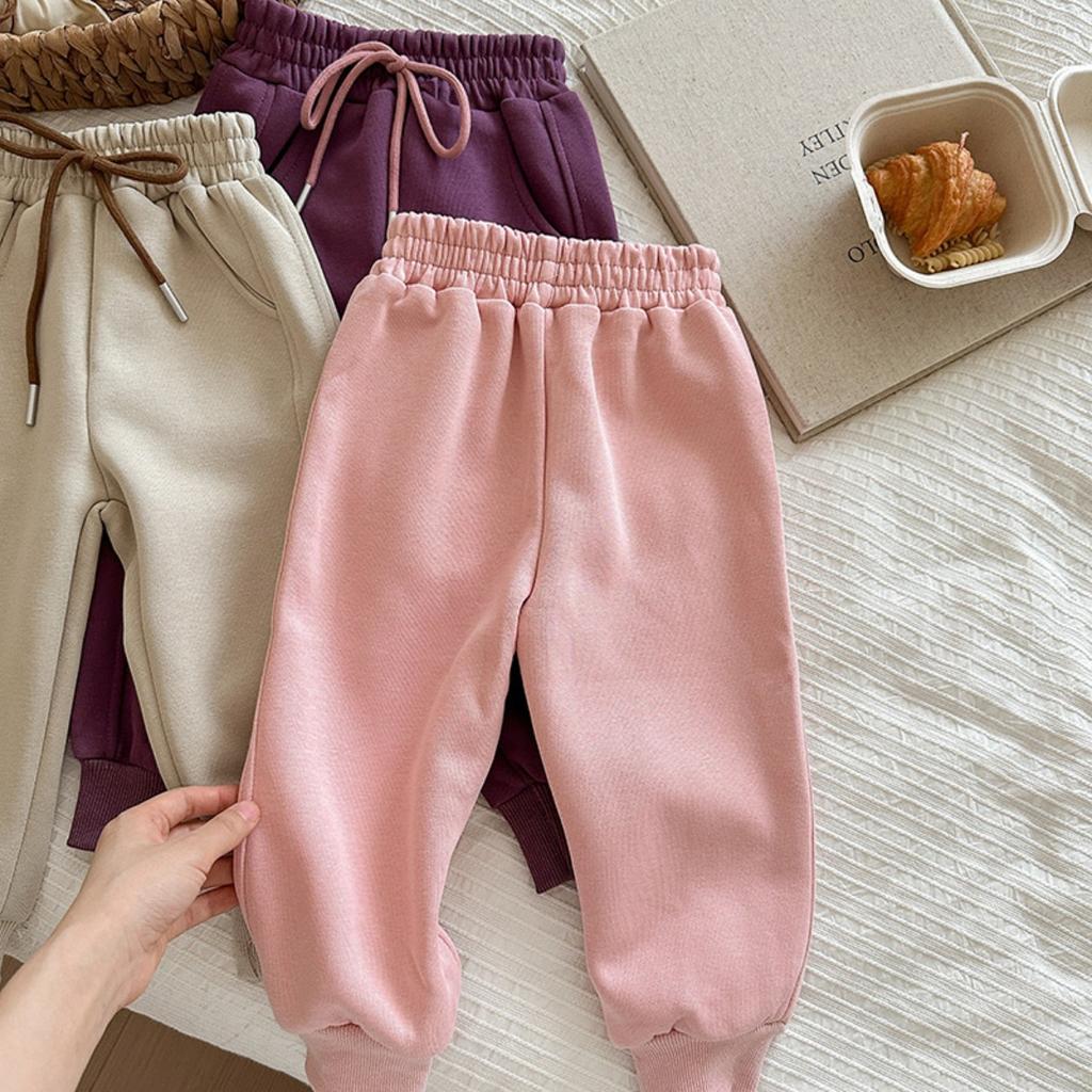 Korean Children's Autumn/winter Loose Pants, Versatile Pants for Boys and Girls, Sweatpants, Sport Pants, Drawstring Casual Pants, Long Pants