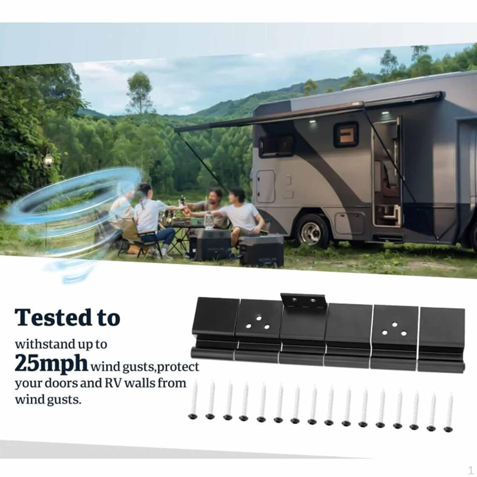 

Campers Door Hinges Travel Trailer Mounting RV Entry Friction Hinge Kit