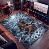 1PC Custom Name Wolf Spirit Connection Theme Floor Mat Ideal for Living Room, Game Rooms, Office, Bedroom,Floor Mat Playful Design